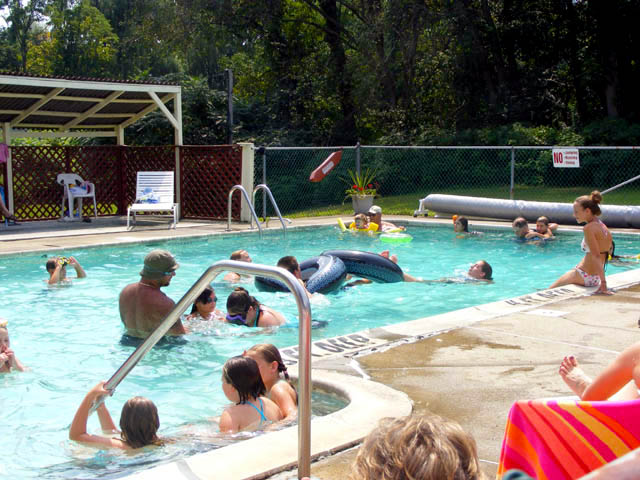Heated Swimming Pool at Brook n Wood Campground